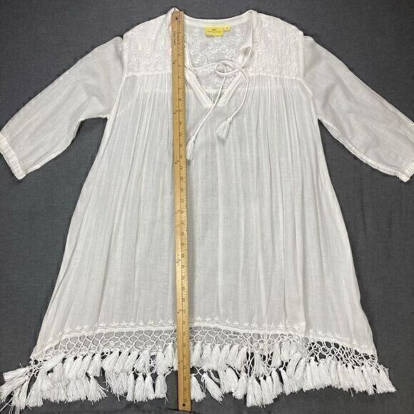 Roberta Roller Rabbit Swim Cover Up Tunic Dress Women XS Lucknow Serafina Tassle - Picture 13 of 16